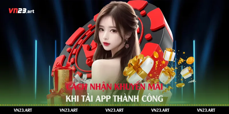 Cách nhận khuyến mãi khi tải app thành công